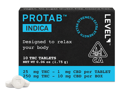 LEVEL - [Level] THC ProTab - 25mg - 10ct (I)