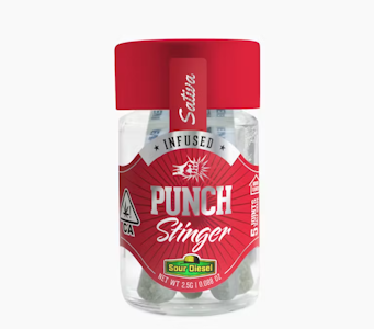 Punch - [Punch] Infused Preroll 5 Pack - 2.5g - Sour Diesel (S)