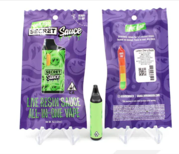 Dime Bag - [Dime Bag] Live Resin Sauce AIO - 1g - Lemon Cherry Gelato (H) Main Image