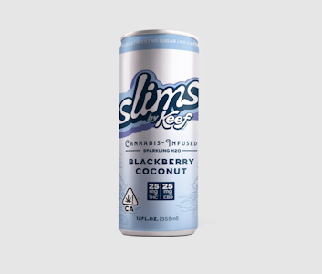 KEEF - [Keef] Slims THC Sparkling Water - 25mg - 1:1 Blackberry Coconut (H)