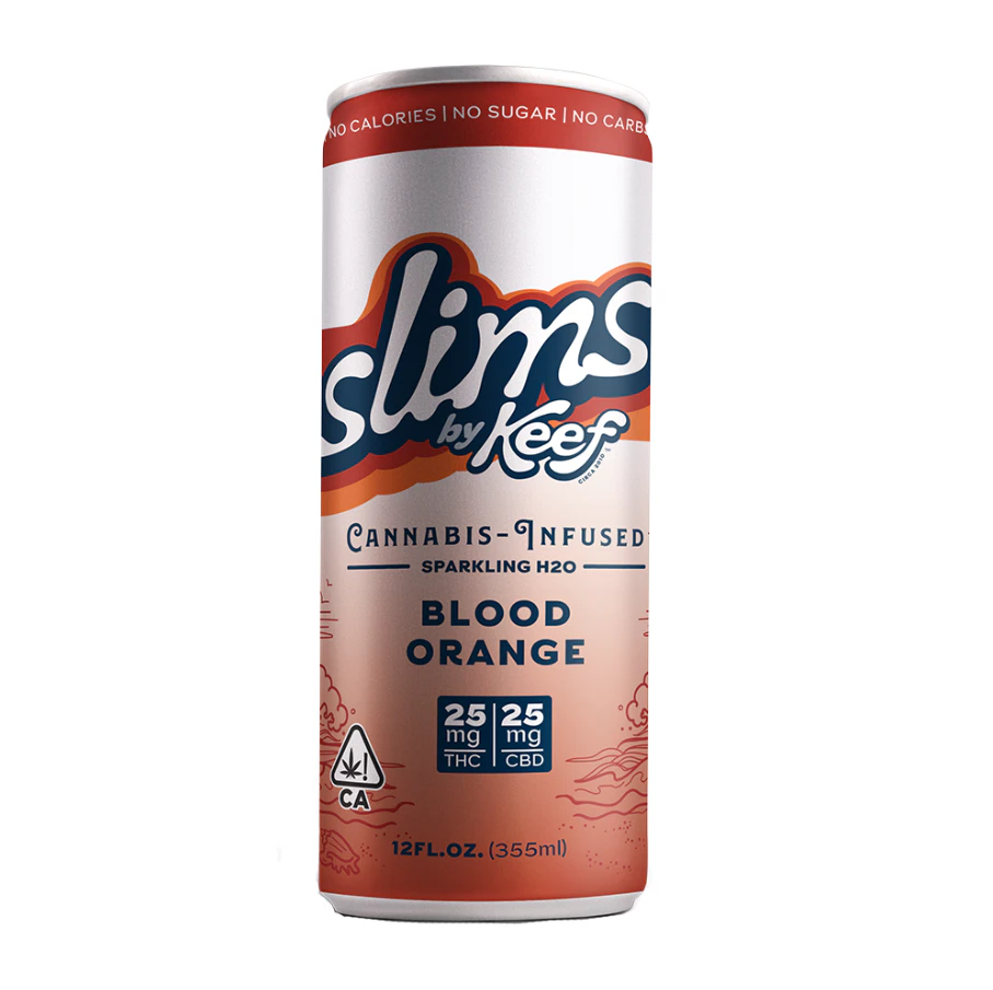 KEEF - [Keef] Slims THC Sparkling Water - 25mg - 1:1 Blood Orange (H) Main Image