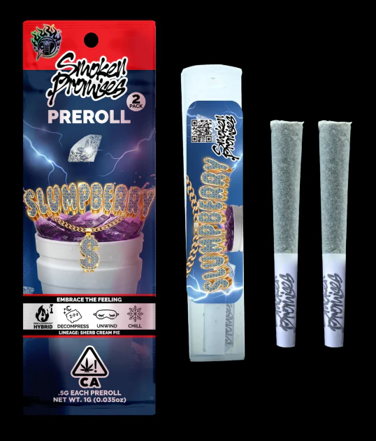 Smoken Promises - [Smoken Promises] Preroll 2 Pack - 1g - Slumpberry (H/I) Main Image