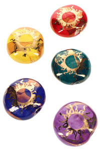 OHANA CANNABIS CO. - 2"  Round Ceramic Smoke Stone