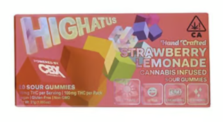 [Highatus] Sour Gummies - 100mg - Strawberry Lemonade (S)