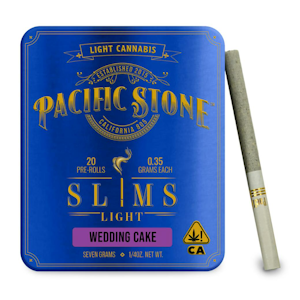PACIFIC STONE - [Pacific Stone] Preroll 20 Pack Slims Light - 7g - Wedding Cake (I)