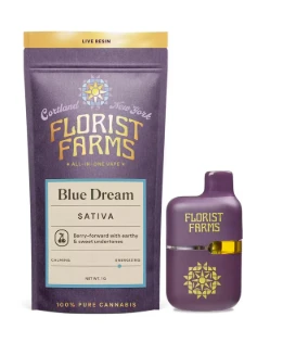 Florist Farms - D41 Florist Farms Blue Dream Live Resin AIO 1g Main Image