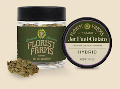 A43 Florist Farms Jet Fuel Gelato Flower 7g
