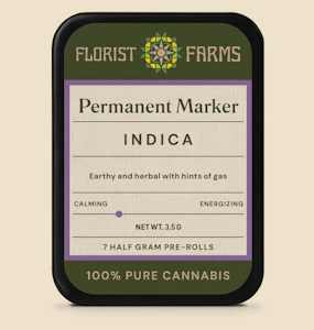 Florist Farms - A45 Florist Farms Permanent Marker 7pk .5g