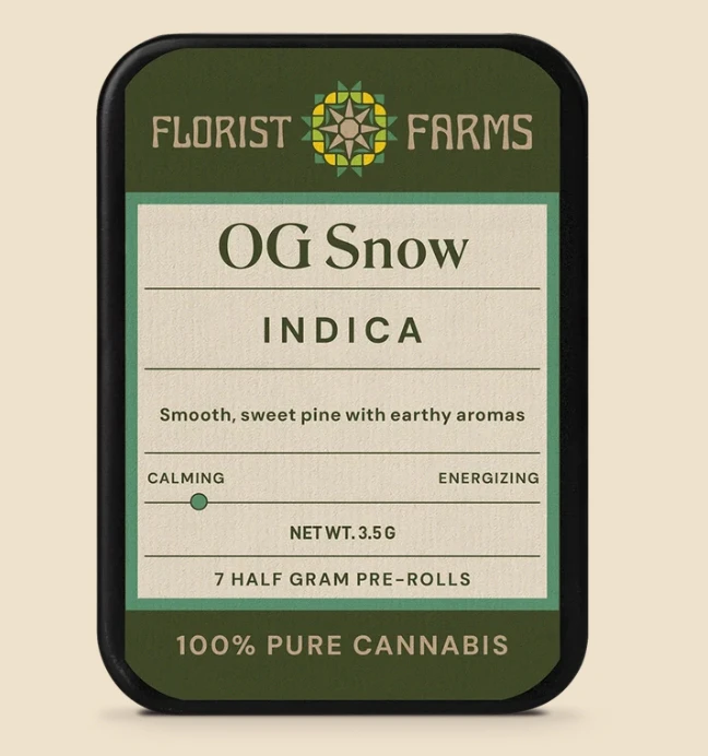 Florist Farms - A37 Florist Farms OG Snow Pre-roll 7pk .5g Main Image
