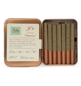 RUBY FARMS - BLUEBERRY DJ CUT PREROLLS 10PK HASH INFUSED - RUBY FARMS - 5g