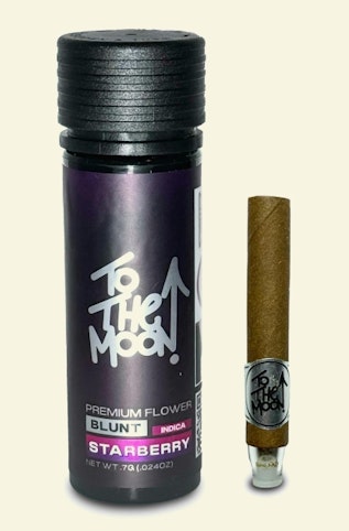 To The Moon - Star berry -Indica- Premium Flower Blunt - 0.7g (Pre-Roll) | To The Moon     -z3 middle