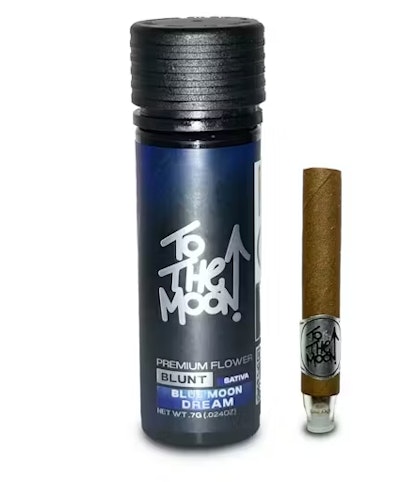 To The Moon - Blue Moon Dream -Sativa- Premium Flower Blunt - 0.7g (Pre-Roll) | To The Moon    -AA3 middle