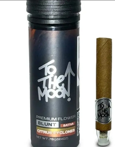 To The Moon - Citrus Cyclones -Sativa- Premium Flower Blunt - 0.7g (Pre-Roll) | To The Moon    -z3 back