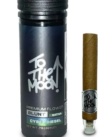 To The Moon - Cyber Diesel -Sativa- Premium Flower Blunt - 0.7g (Pre-Roll) | To The Moon    -AA3 back
