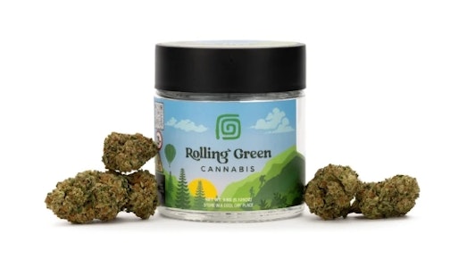 ROLLING GREEN CANNABIS - Rolling Green - Gelato Sherbet - 27.60% THC - 3.5g - Dry Flower