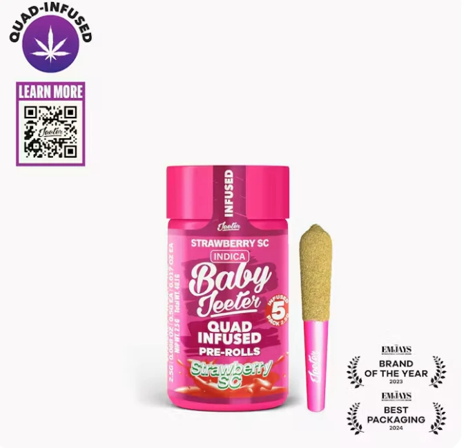 Jeeter - Jeeter - Preroll - Infused - 5pk - Strawberry SC Main Image