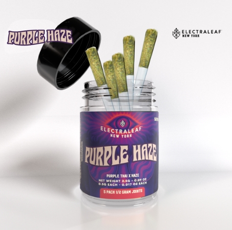 Electraleaf | Purple Haze - 5pk Preroll - Housing Works C Electraleaf | Purple Haze - 5pk Preroll - Housing Works C