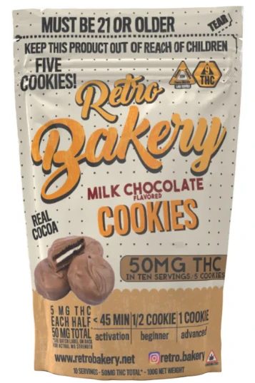 RETRO BAKERY - Retro Bakery- Milk Chocolate Cookies (50mg) Main Image