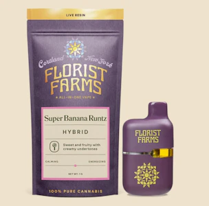 Florist Farms - A37 Florist Farms Super Banana Runtz Live Resin Vape 1g