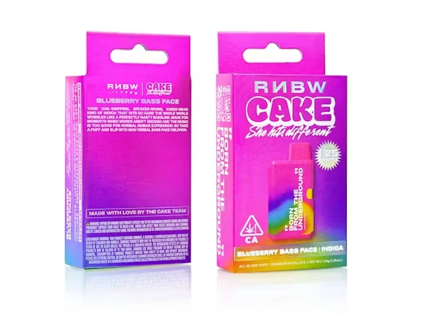 CAKE she hits different - RNBW CAKE | Blueberry Bass Face | Pod - 1.25 gram Rechargeable Main Image