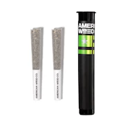 American Weed Co | Pineapple Express | Diamond Infused Indica Pre-Roll | 2-Pack 0.5g