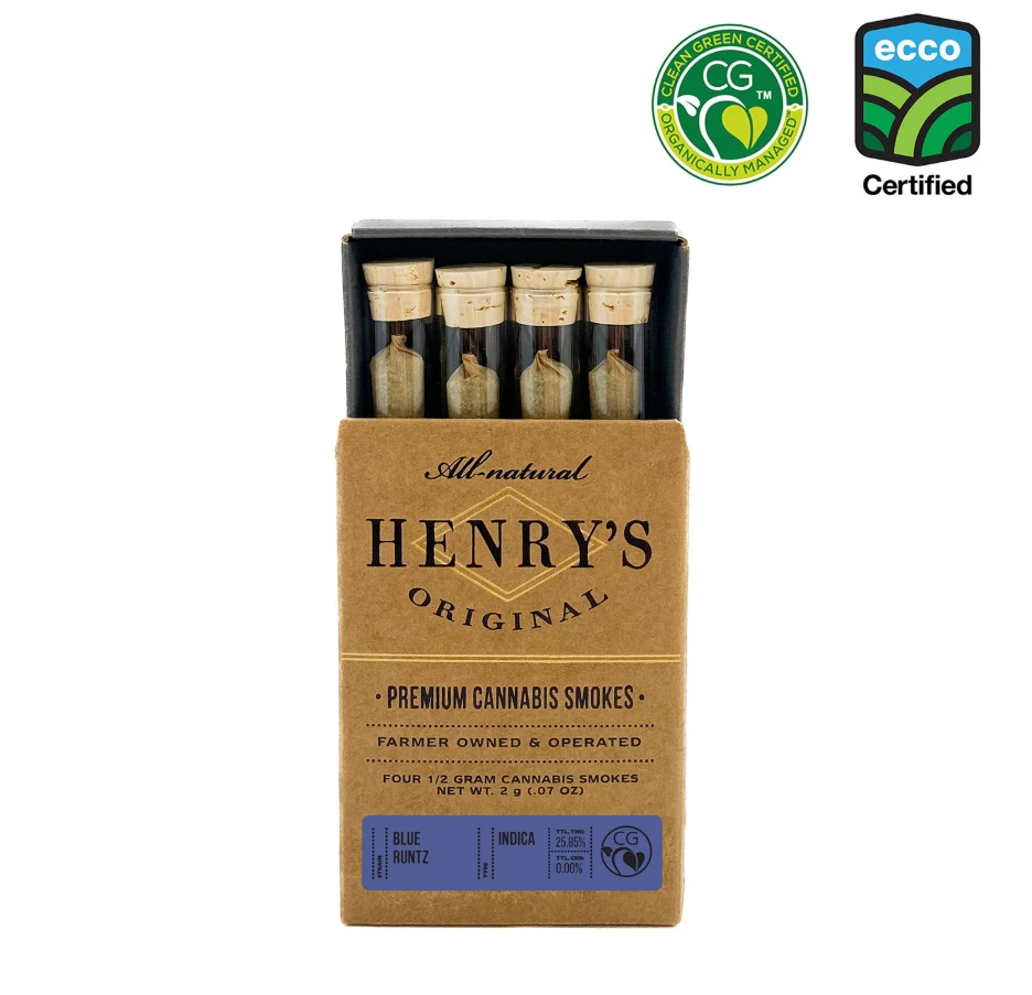 Henry's Original - Henry's Original | Blue Runtz | Preroll 2g (4ct) Main Image