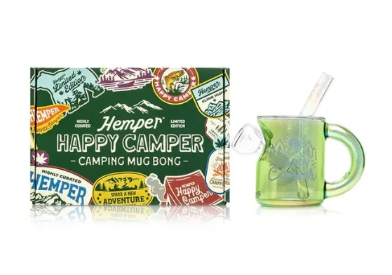 Winona Dispensary - 5.5” Hemper Happy Camper Campfire Mug Bong Main Image