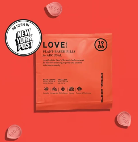 1906 - D21 1906 Love Drops 4pk Pouch 10mg CBD/10mg THC Main Image