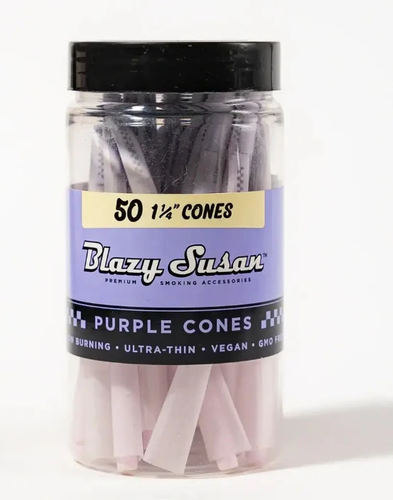 Blazy Susan -  Blazy Susan Purple Cones- Shorty Sized Pre-Rolled 1 1/4 (50 Count) Main Image