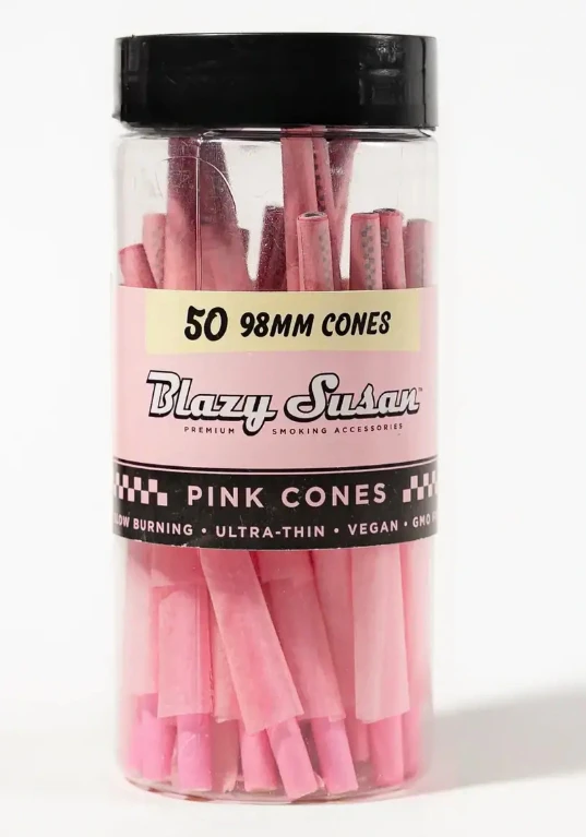 Blazy Susan - Blazy Susan Pink Cones- Pre-Rolled 98mm (50 Count)  Main Image