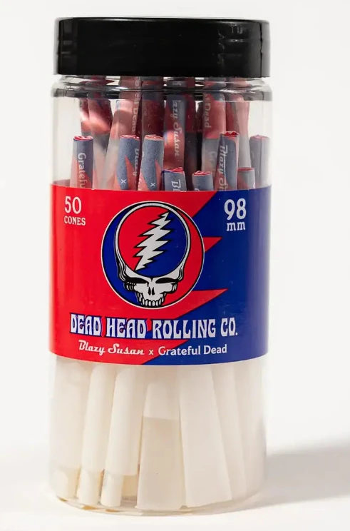 Dead Head Rolling Co - Pre Rolled Cones Jar- 98mm - Blazy Susan x Grateful Dead Main Image