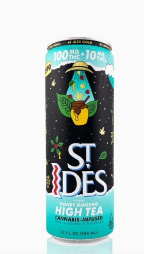 ST IDES - ST IDES | HONEY GINSENG GREEN TEA | 12OZ HIGH TEA 100MG + 10MG THCv Main Image