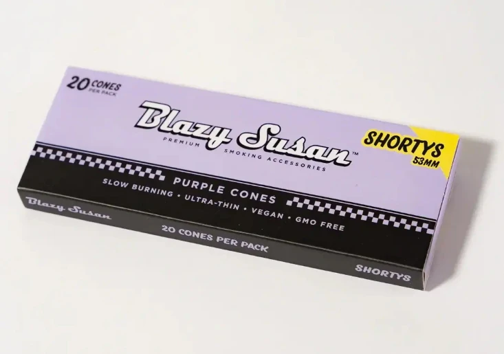 Blazy Susan -  Blazy Susan Purple Cones- Shorty Sized Pre-Rolled Cones 53mm- 20x count Main Image