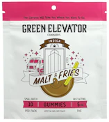 Green Elevator- Malt & Fries Gummies (Indica/50mg)