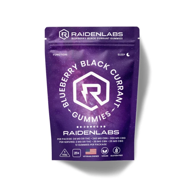 Raiden Labs - Raiden Labs- Blueberry Black Currant  (24mg/240mg/300mg) Main Image