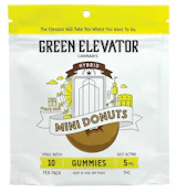 Green Elevator- Mini Donuts Gummies (Hybrid/50mg)