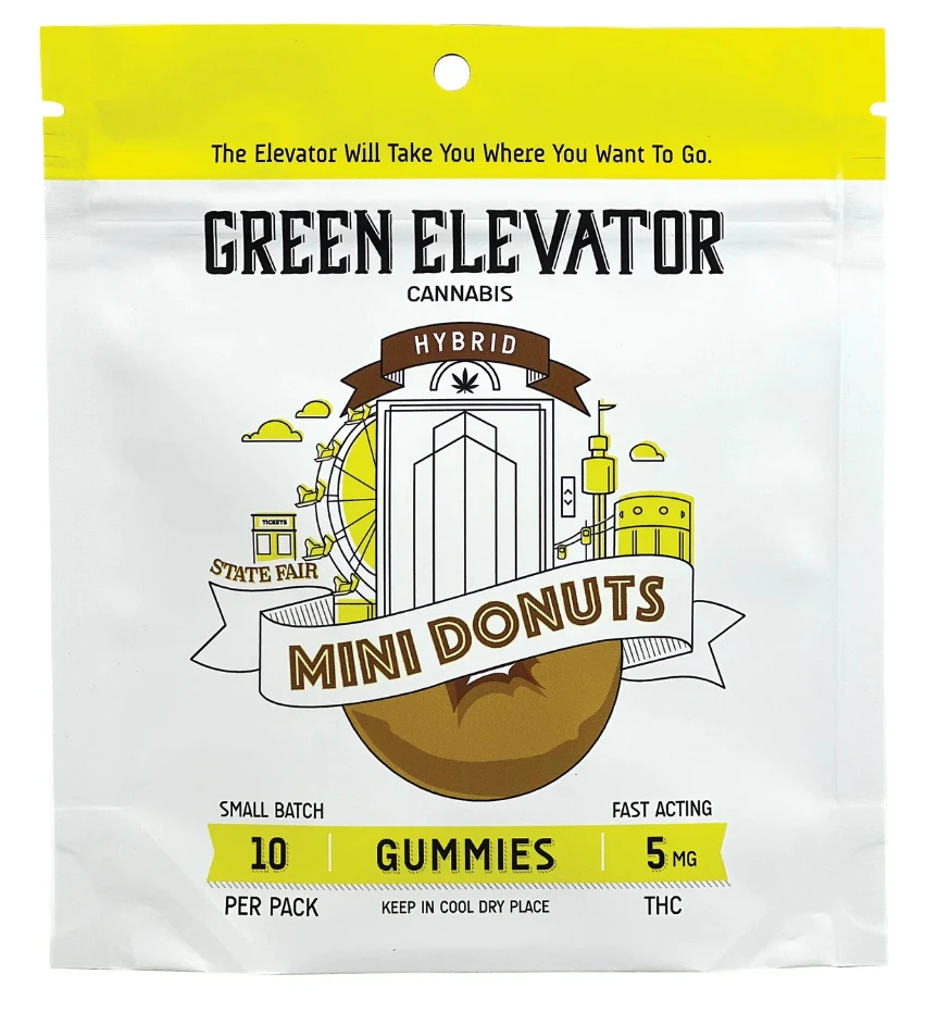 Green Elevator - Green Elevator- Mini Donuts Gummies (Hybrid/50mg) Main Image