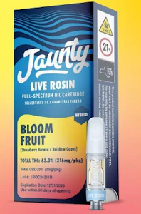 Jaunty - C19 Jaunty Bloom Fruit Live Rosin 510 Cart .5g