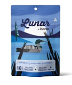 Looner Lunar Blueberry Lavender Gummies 5mg THC 10mg CBN