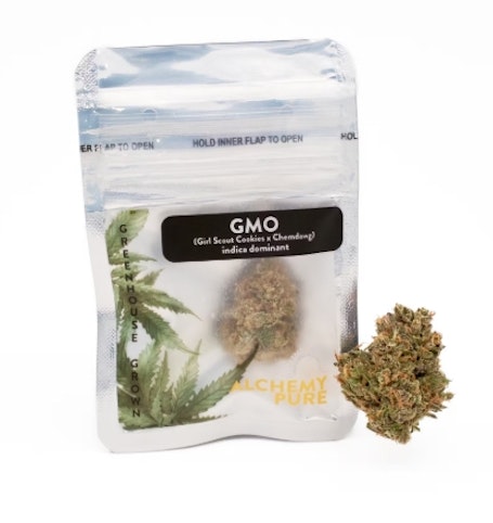 Alchemy Pure - GMO -Hybrid-  Girl Scout Cookies x Chemdawg (Flower) 0.7g | Alchemy Pure     -k10 back