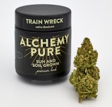 Train Wreck -Hybrid- 20.00% THC | Landrace Thai and Mexican Sativas x Afghani Indicas 3.5g (Flower) | Alchemy Pure       -J6 