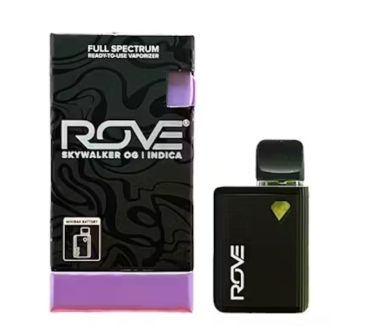 ROVE - Skywalker OG -Indica- Live Resin Diamond Minibar Ready To Use (Vaporizer) .5g | Rove      -f11 middle