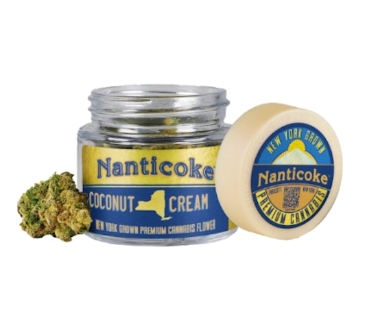 Nanticoke - Coconut Cream -Hybrid- 29.63% THC | (Flower) 3.5g Jar |34.56% TAC | Nanticoke         -ff7