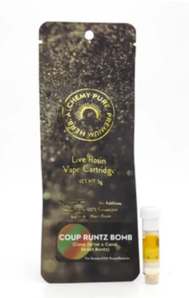 Alchemy Pure - A43 Alchemy Pure Coup Runtz Bomb Live Rosin Cart .5g Main Image