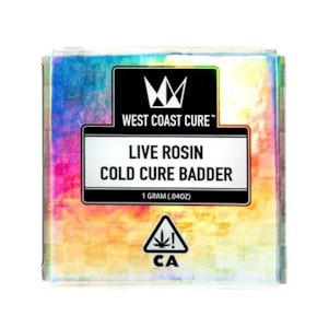 WEST COAST CURE - West Coast Cure - 1g Rosin Cold Cure Badder Tier2 - Pink Certz