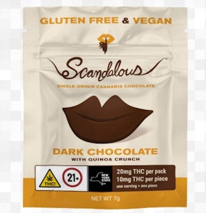 Scandalous - SCANDALOUS - Dark Chocolate Quinoa Lips - 20mg - Edible