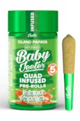 BABY JEETER - Infused Prerolls - Island Papaya - Quad Infused - 5PK - 2.5G