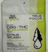 True North-Gummies-1:1 CBG: THC-Citrus Splash-Hybrid-200mg THC