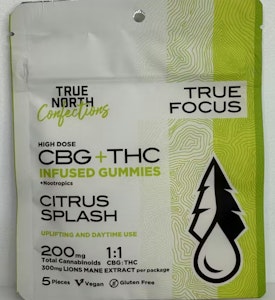 True North - True North-Gummies-1:1 CBG: THC-Citrus Splash-Hybrid-200mg THC