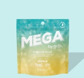 Tropical Twist Mega -Indica- (Gummy) 100mg THC | Grön   -pp12